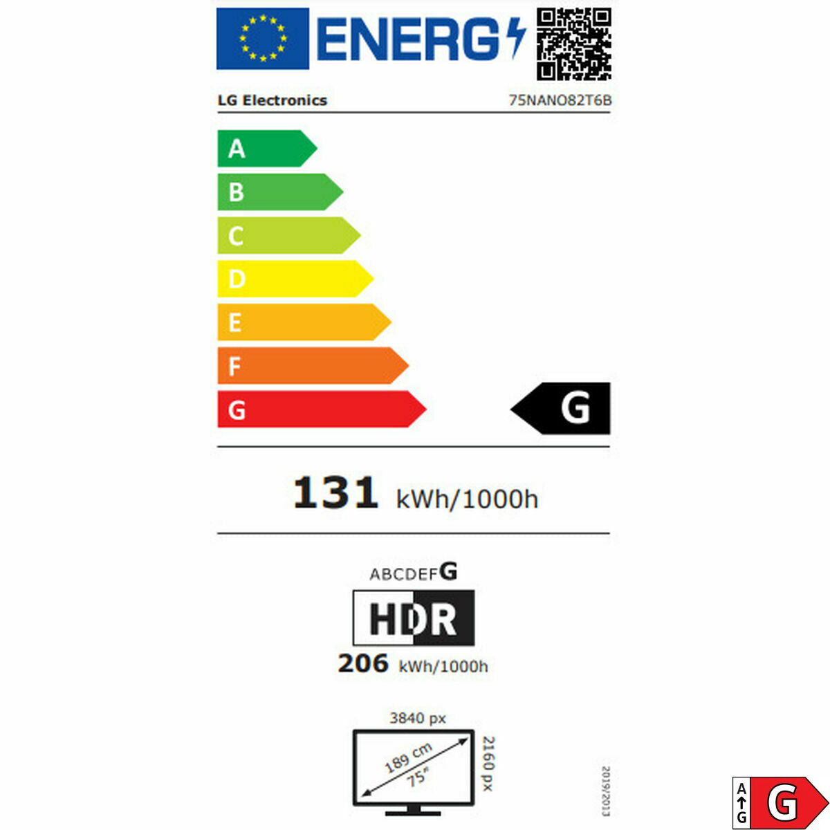 Lg Smart Tv Lg 75Nano82T6B.aeu 4K Ultra Hd 75"