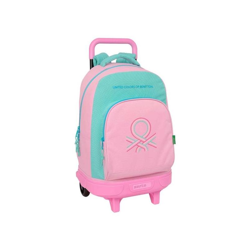 Safta Benetton Dolce Backpack With Carro - Removable - Bolsillo Front - Portabotellas - Tirador Double - Hombr
