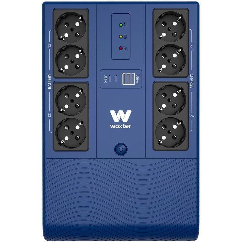 Woxter UPS Line Interactive Multibase UPS 800VA 800VA-480W 8 Salidas Formato Tower