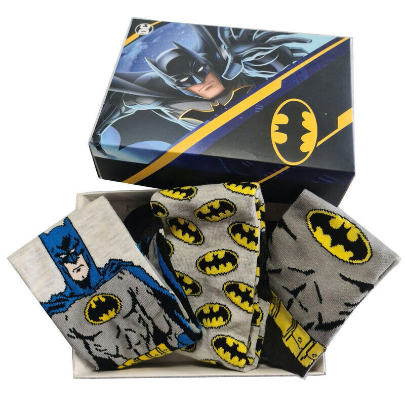 DC Comics Set 3 Socks Batman Adulto Surtido