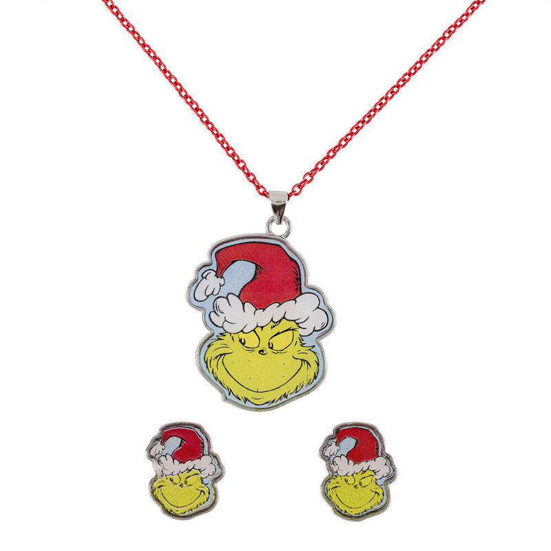 Set Colgante + Pendientes Christmas Grinch