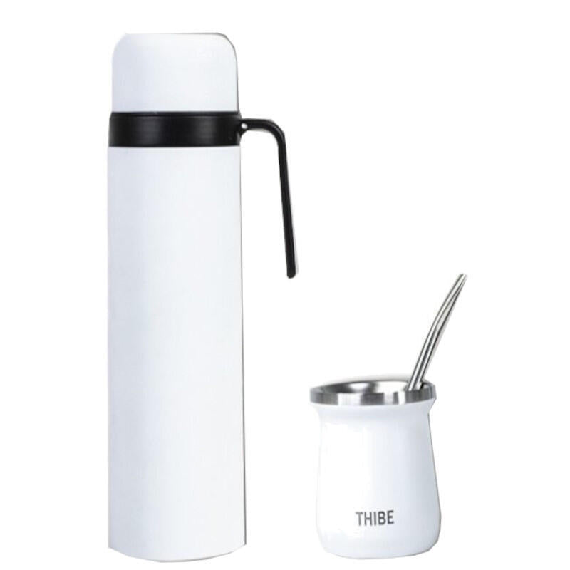 Set Of Thermos Matte Bulb And Calabaza White