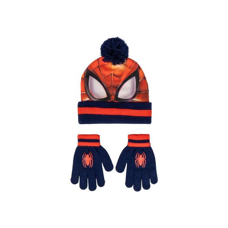 Set Gorro And Gloves Spiderman Marvel