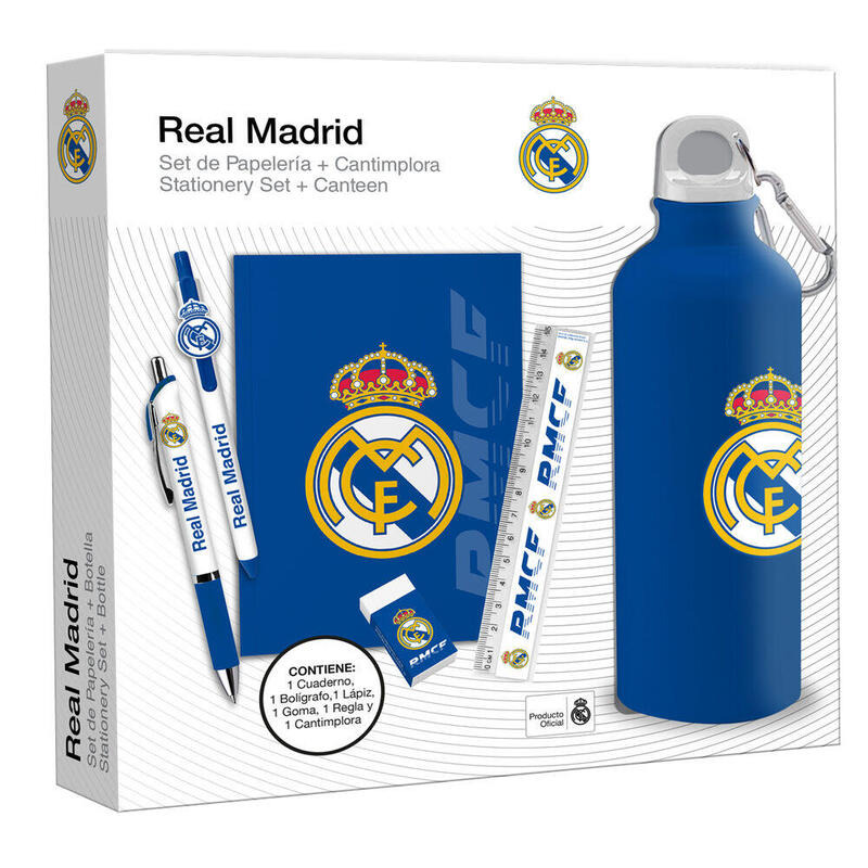 Set Papeleria + Bottle Real Madrid
