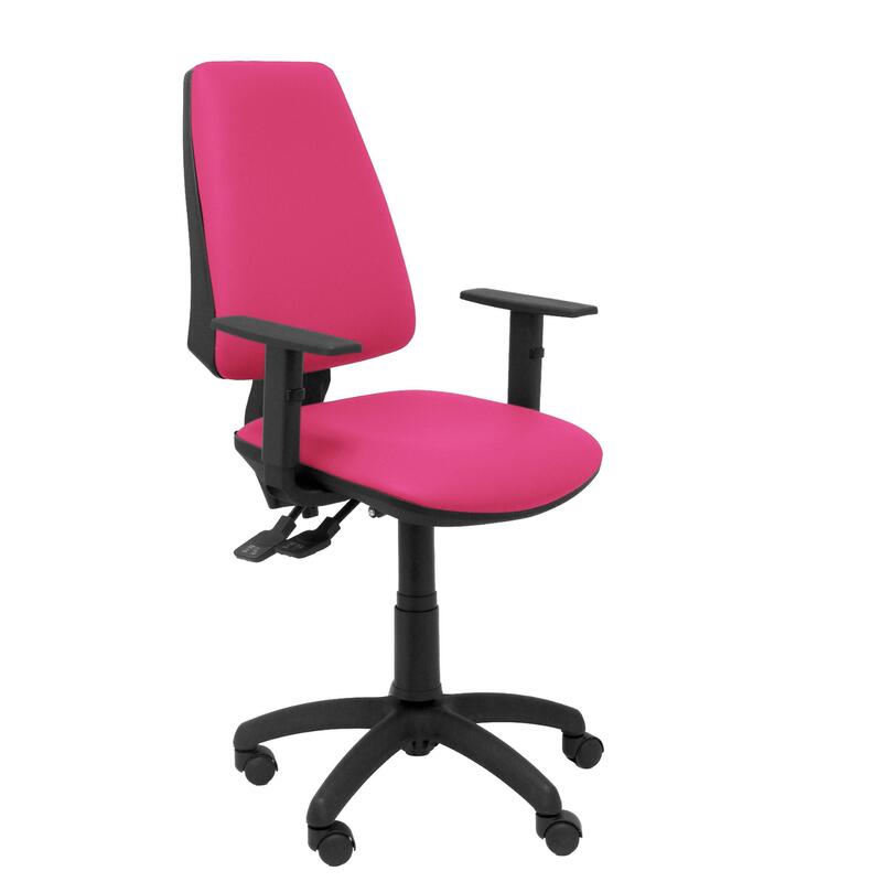 Chair Elche Sincro Similpiel Pink With Arm Regul