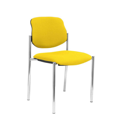 Chair Fixed Villalgordo Bali Yellow Chasis Cromo — image 1