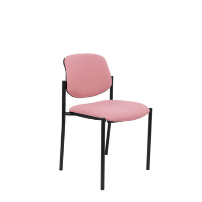 Chair Fixed Villalgordo Bali Pink Chasis Black — image 1