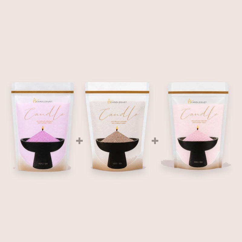 Soft Pastels Unscented Refill Trio, Lilac, Nude, Baby Pink, 3 × 350g
