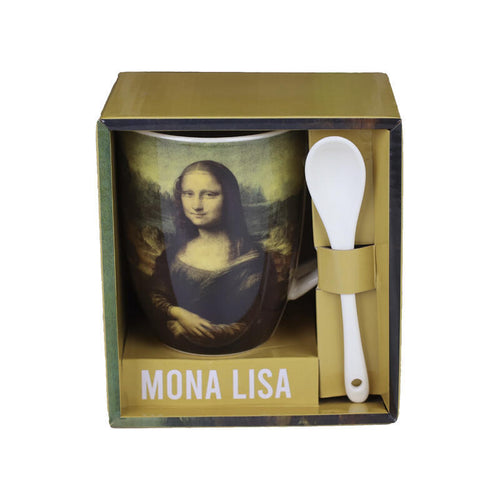 Enesco Mug Ceramic With Cuchara Mona Lisa — image 1