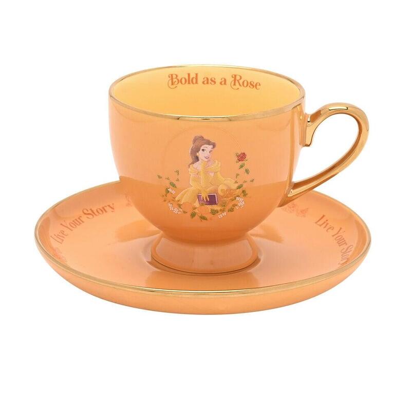 Mug Te And Platillo Bella Princesas Disney