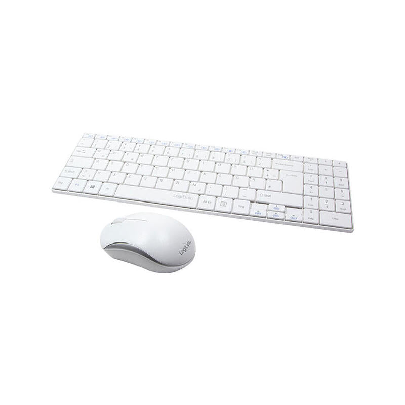 Logilink Keyboard German And Mouse Slim Wireless 2.4GHZ With Función Autolink