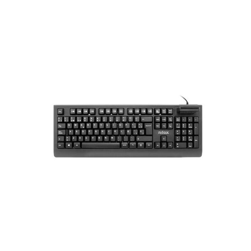 Nilox Keyboard Spanish USB With Reader Dni Compatible Dni 4.0 And Card Sanitaria