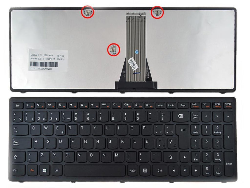 Keyboard Laptop Lenovo G505S Black Frame