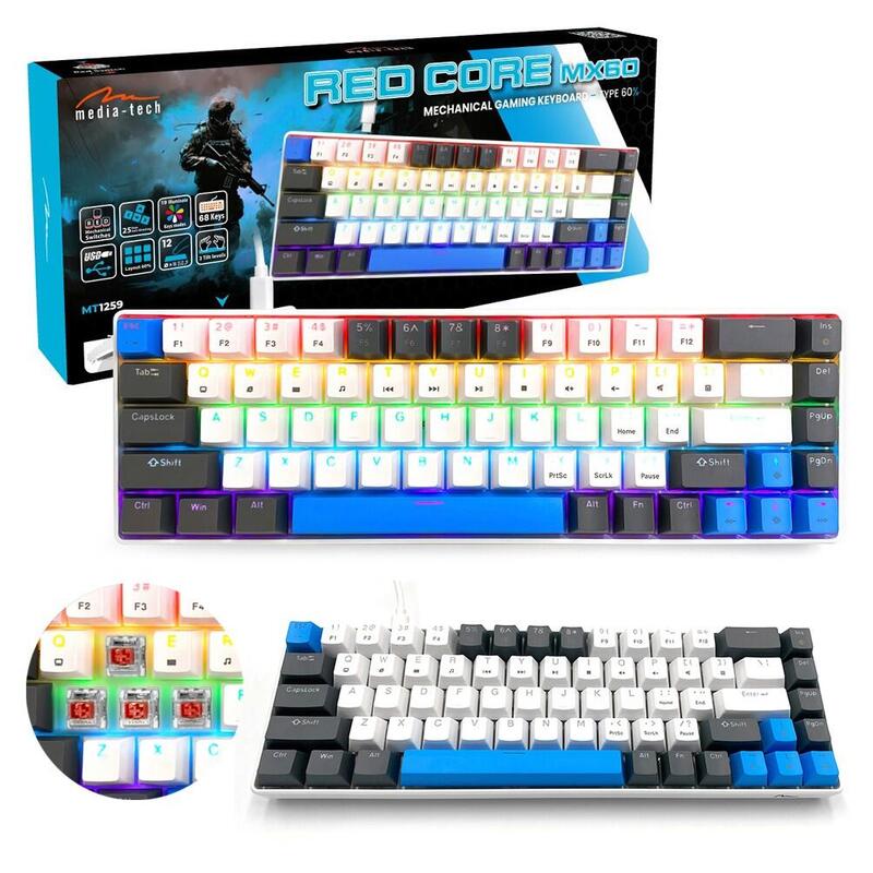 Keyboard Mecánico 60% Network Core MX60 MT1259