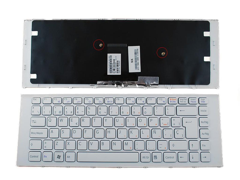 Keyboard Laptop Sony Vaio Vpc-ea White