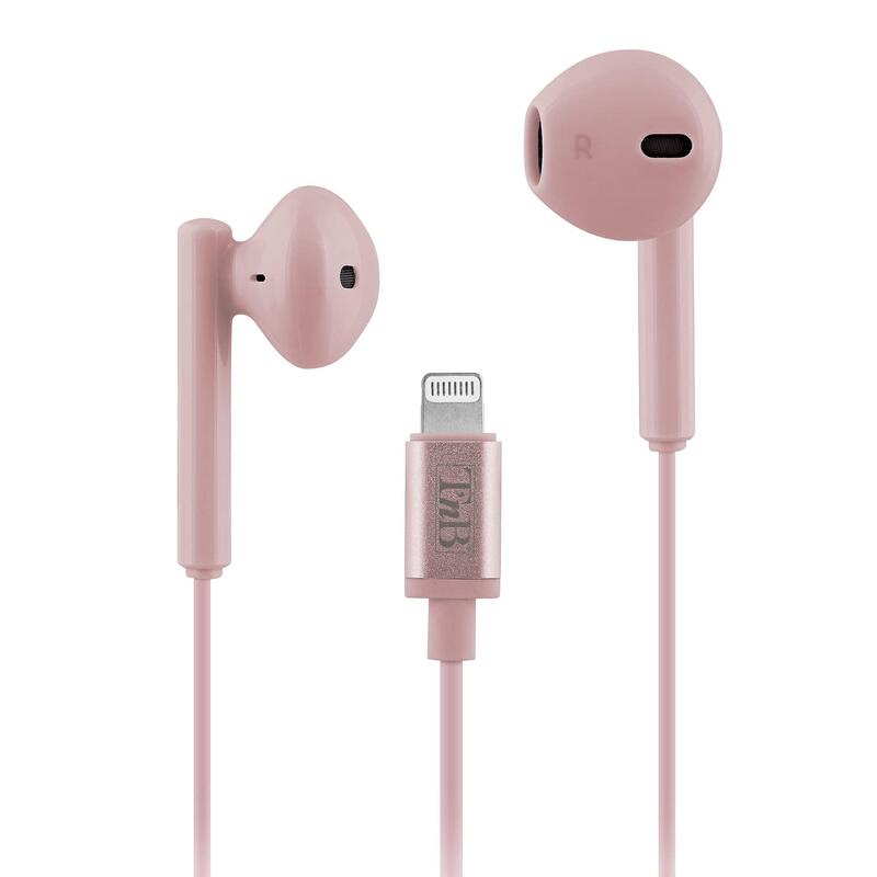 Tnb Curv - Auriculares Button Lightning - Rosa