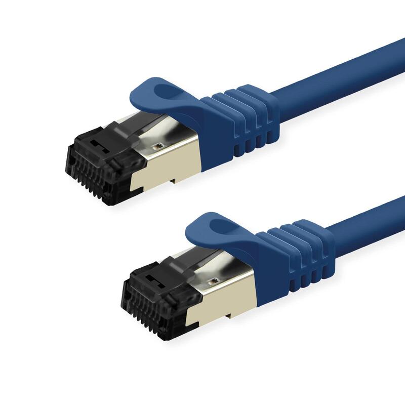 Value S FTP-(pimf-) Network Cable CAT.8 (class I), Lsoh, Litzendraht, Blue 2M