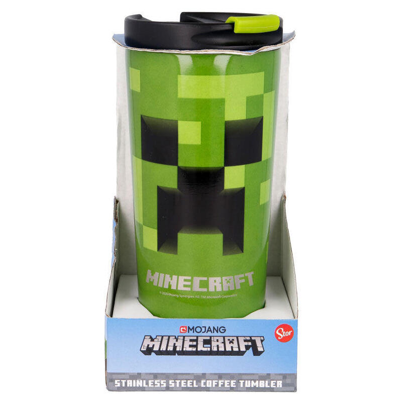 Glass Thermos Steel Inoxidable Minecraft 425ML