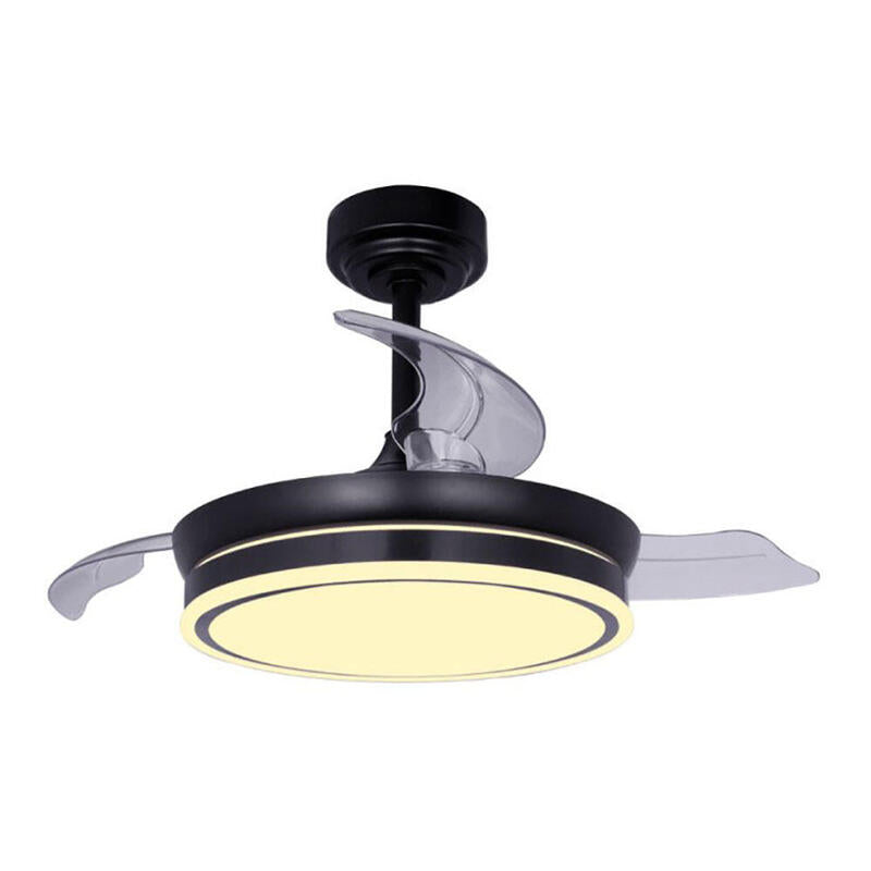 Fan Ceiling LED 3CCT Aspas Retráctiles Moss Mini 46W 5520 Lm Black