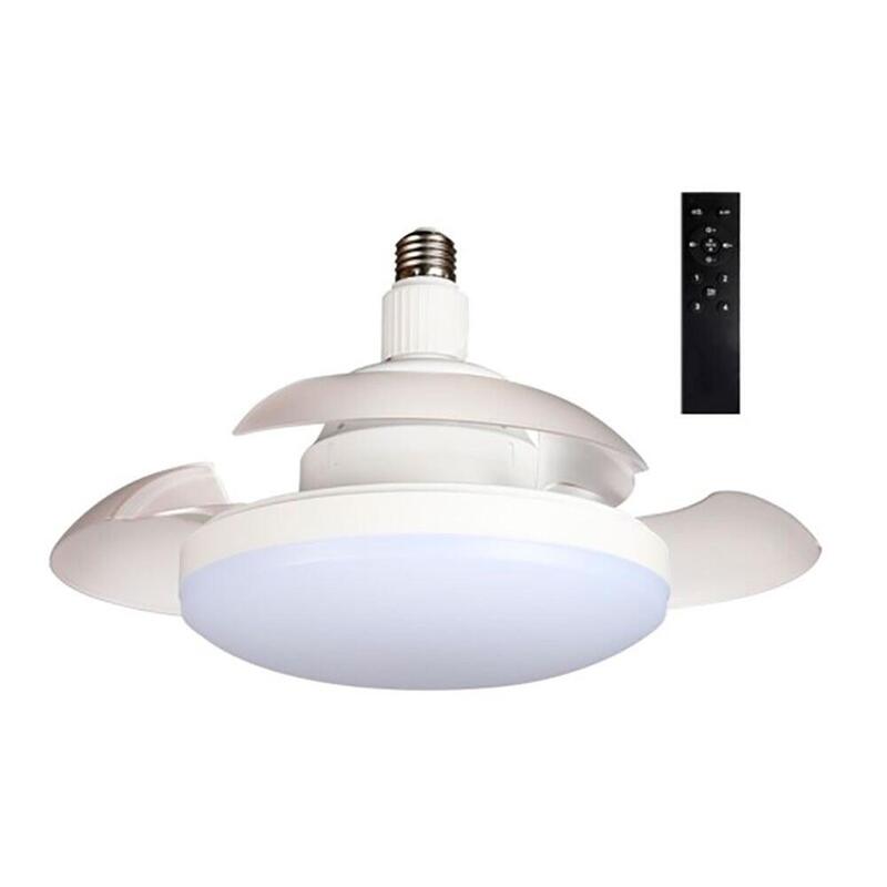 Fan Ceiling LED Aspas Retráctiles, E27, 18W 1900 Lm, Ø40CM, White
