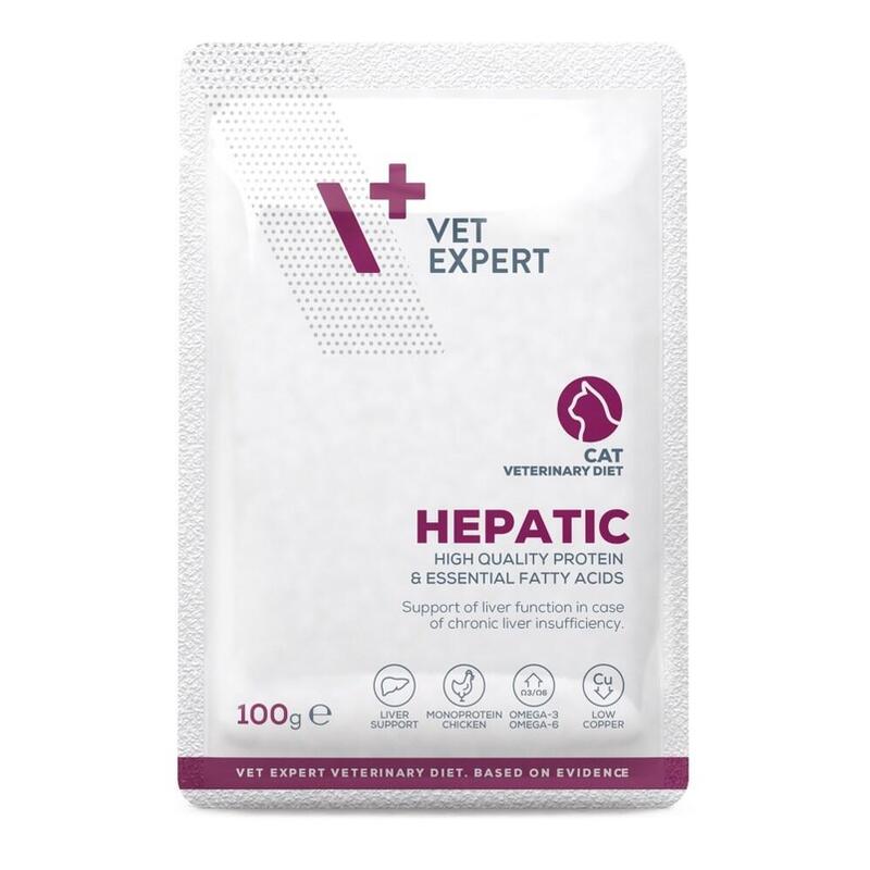 Vet Expert Hepatic Chicken - Comida Húmeda Gatos - 100G