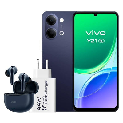 Vivo Y21 5G 4GB( + 4) 256GB Black Charger + Auric. — image 1