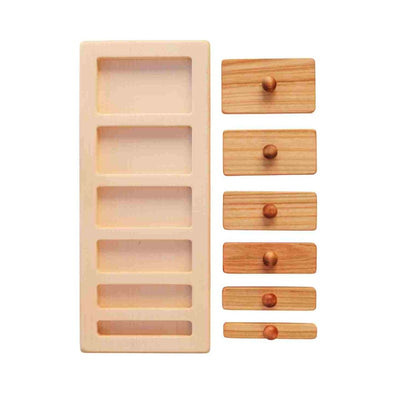 Wooden Puzzle Blocks - Wide and Narrow